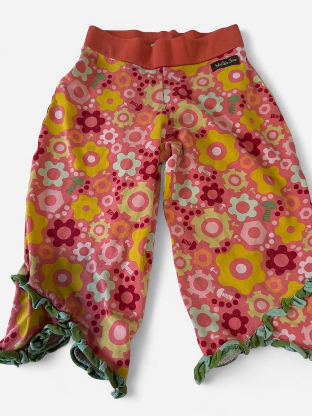 Matilda Jane Floral Ruffle Capri Pants Girls 6